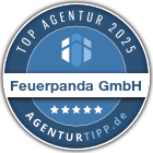 Siegel: Feuerpanda ist Top Agentur bei Agenturtipp